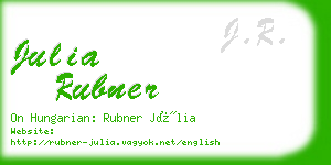 julia rubner business card